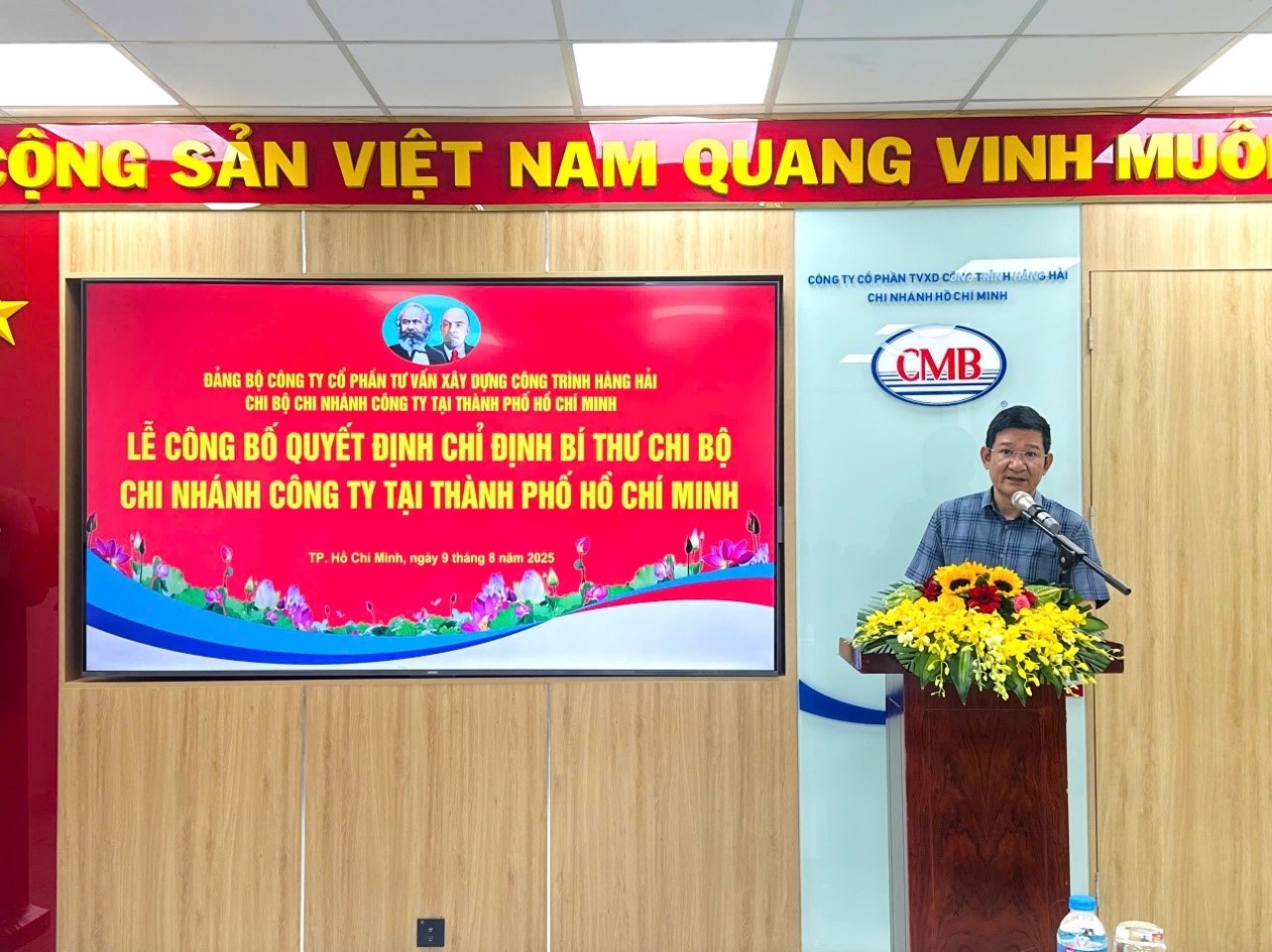 LỄ CÔNG BỐ QUYẾT ĐỊNH CHỈ ĐỊNH BÍ THƯ CHI BỘ CHI NHÁNH CMB TẠI THÀNH PHỐ HỒ CHÍ MINH