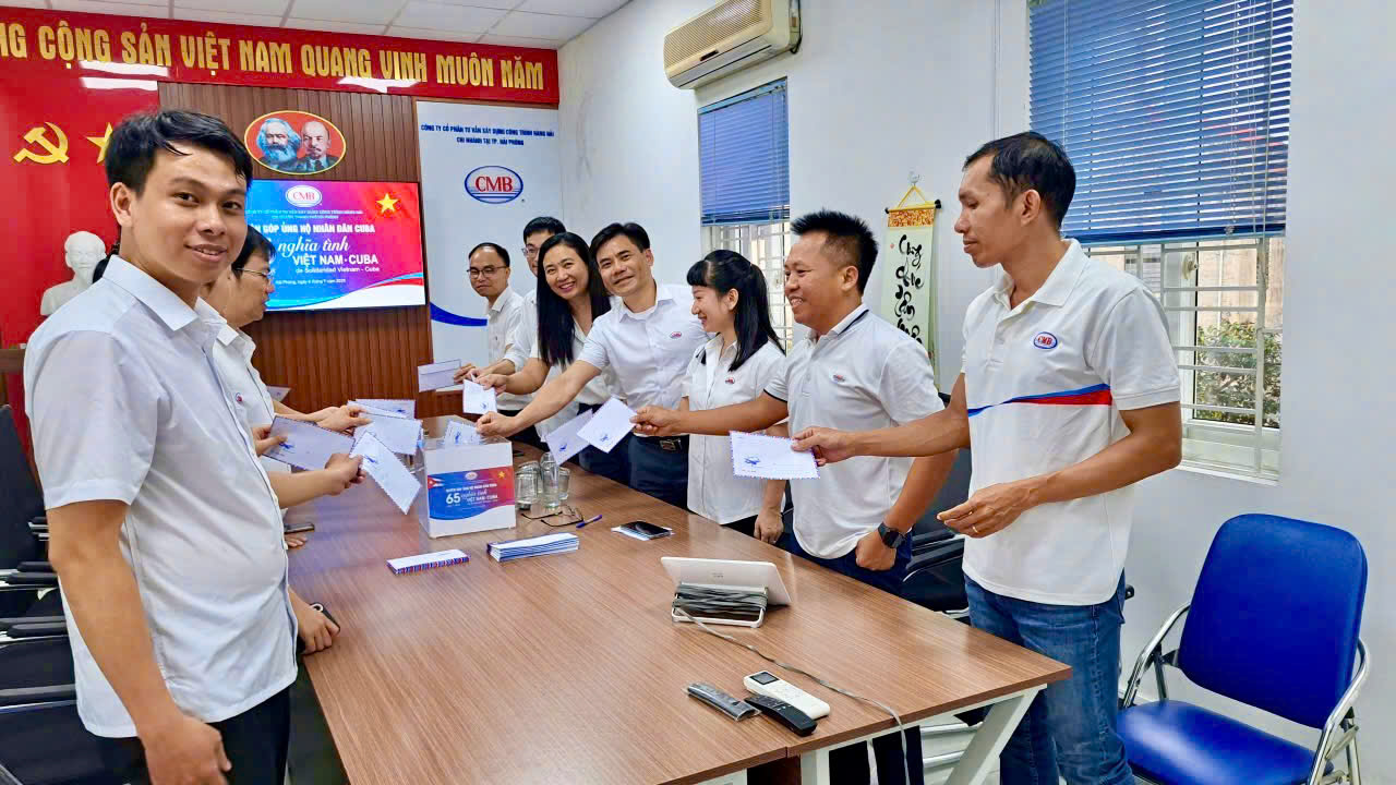 CMB – TỔ CHỨC LỄ ỦNG HỘ NHÂN DÂN CUBA