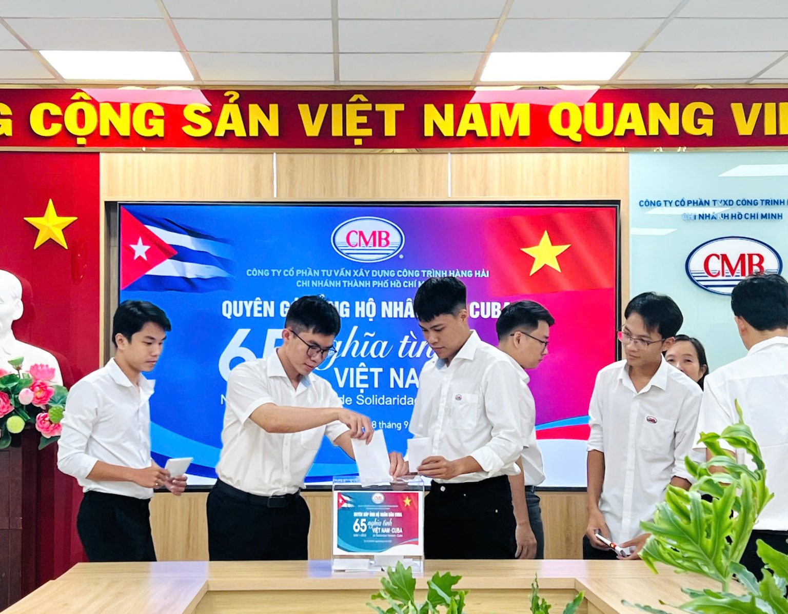 CMB – TỔ CHỨC LỄ ỦNG HỘ NHÂN DÂN CUBA