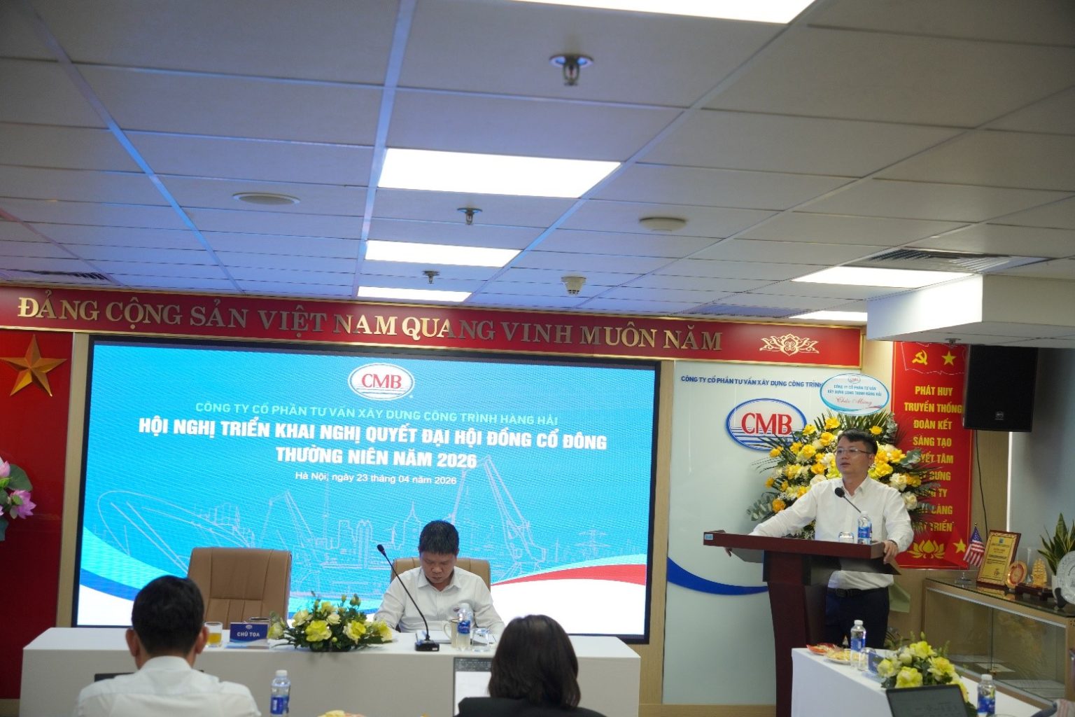 CMB TỔ CHỨC HỘI NGHỊ TRIỂN KHAI NGHỊ QUYẾT ĐẠI HỘI ĐỒNG CỔ ĐÔNG NĂM 2026