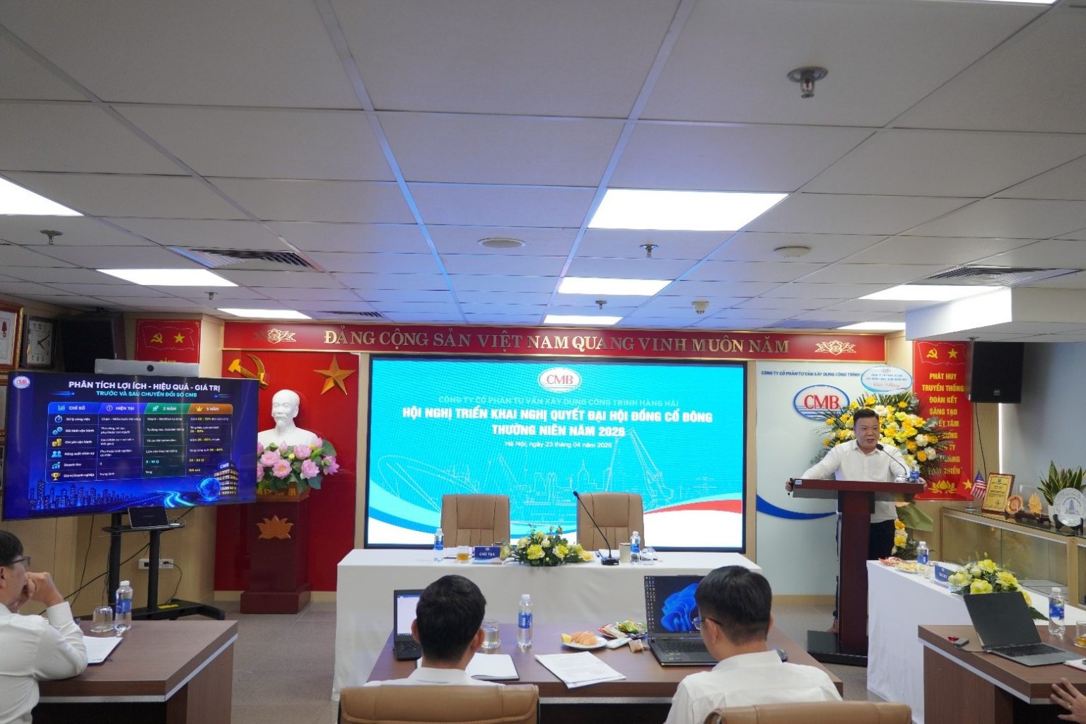 CMB TỔ CHỨC HỘI NGHỊ TRIỂN KHAI NGHỊ QUYẾT ĐẠI HỘI ĐỒNG CỔ ĐÔNG NĂM 2026