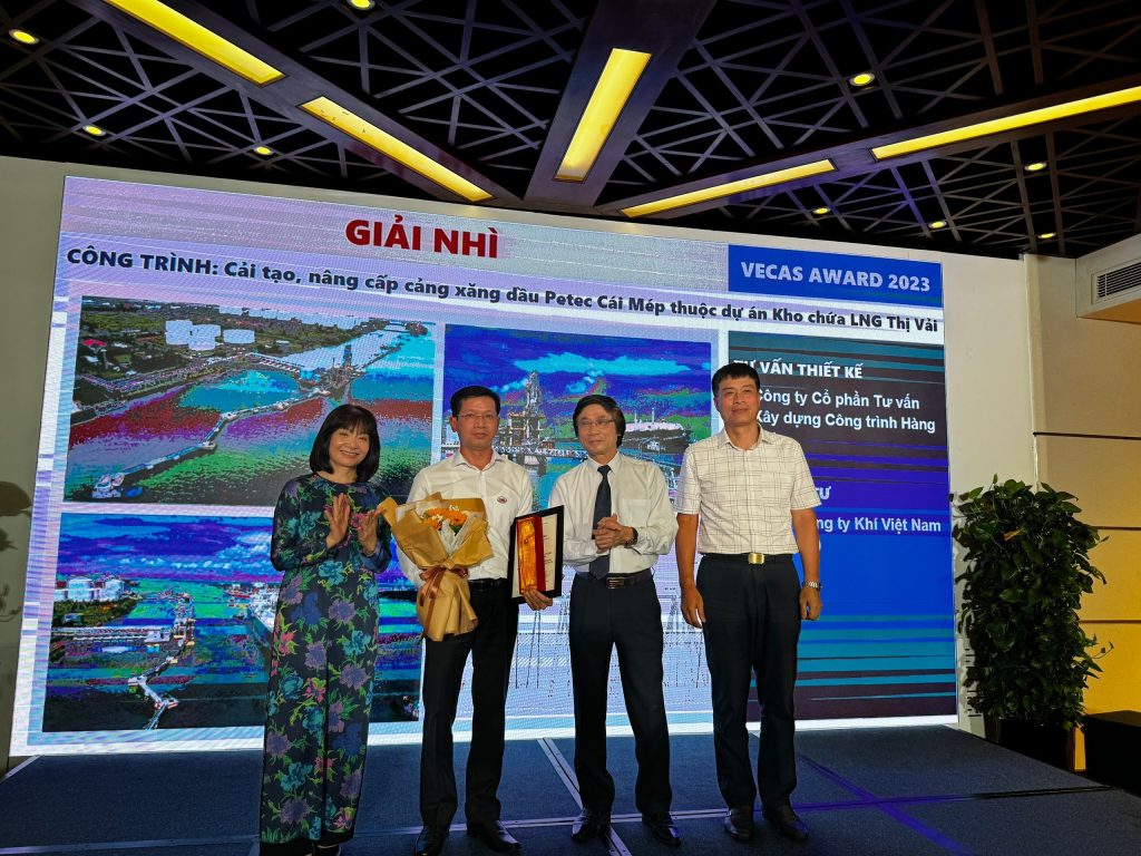 CMB NHẬN GIẢI THƯỞNG CHẤT LƯỢNG THIẾT KẾ CÔNG TRÌNH XÂY DỰNG NĂM 2023 “VECAS AWARD 2023”