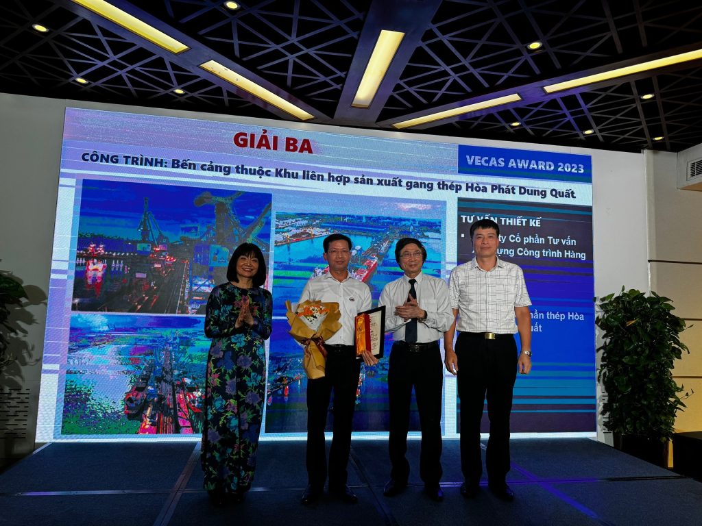CMB NHẬN GIẢI THƯỞNG CHẤT LƯỢNG THIẾT KẾ CÔNG TRÌNH XÂY DỰNG NĂM 2023 “VECAS AWARD 2023”
