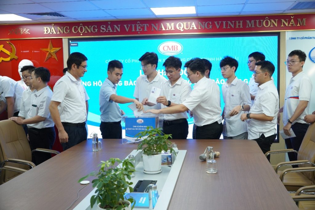 CMB PHÁT ĐỘNG ỦNG HỘ ĐỒNG BÀO KHẮC PHỤC HẬU QUẢ CƠN BÃO SỐ 3 (BÃO YAGI)