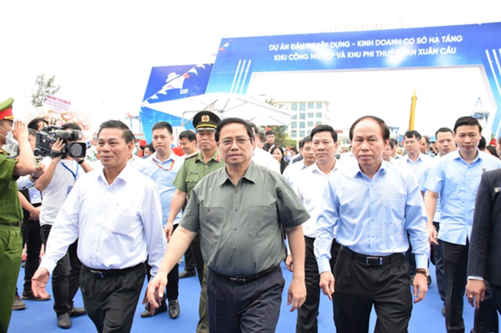 KHỞI CÔNG DỰ ÁN ĐẦU TƯ XÂY DỰNG VÀ KINH DOANH CƠ SỞ HẠ TẦNG KHU CÔNG NGHIỆP VÀ KHU PHI THUẾ QUAN XUÂN CẦU