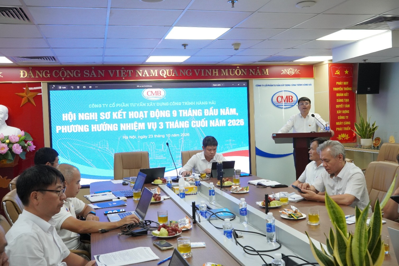 CMB TỔ CHỨC HỘI NGHỊ SƠ KẾT HOẠT ĐỘNG 9 THÁNG ĐẦU NĂM, TRIỂN KHAI NHIỆM VỤ 3 THÁNG CUỐI NĂM 2026