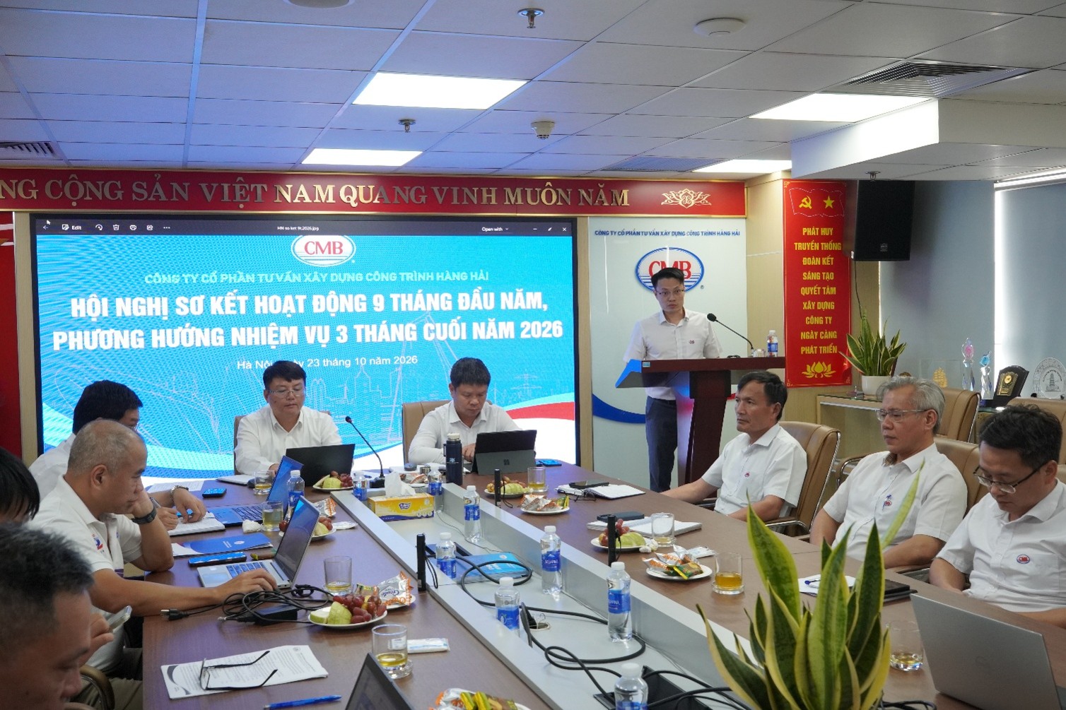 CMB TỔ CHỨC HỘI NGHỊ SƠ KẾT HOẠT ĐỘNG 9 THÁNG ĐẦU NĂM, TRIỂN KHAI NHIỆM VỤ 3 THÁNG CUỐI NĂM 2026