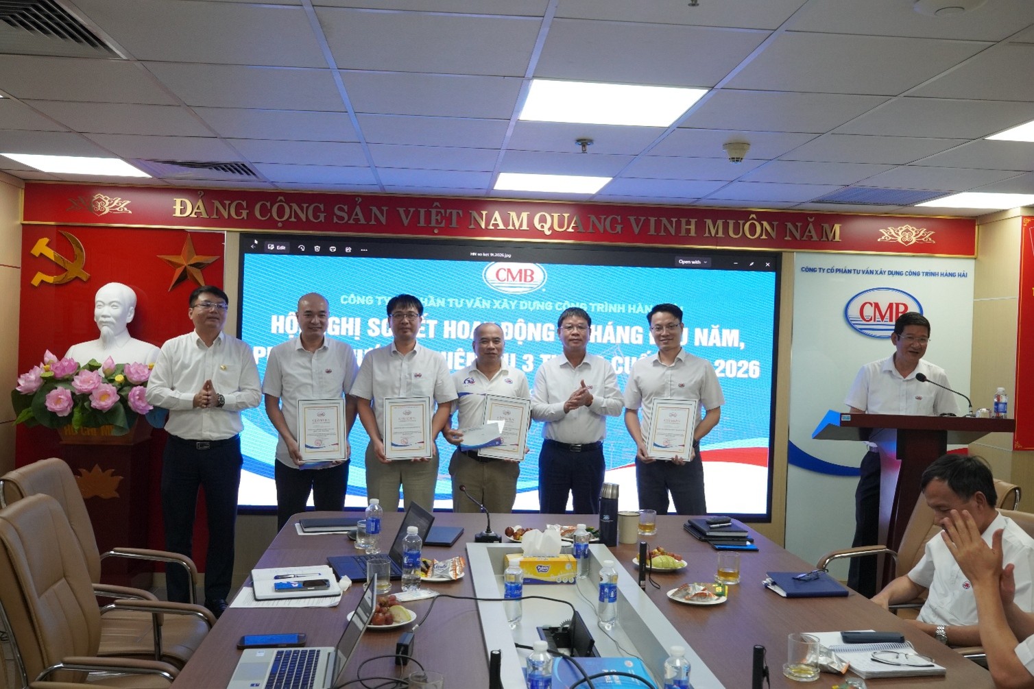 CMB TỔ CHỨC HỘI NGHỊ SƠ KẾT HOẠT ĐỘNG 9 THÁNG ĐẦU NĂM, TRIỂN KHAI NHIỆM VỤ 3 THÁNG CUỐI NĂM 2026